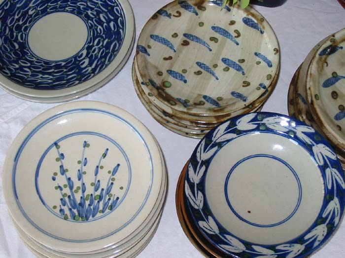 assorted plates